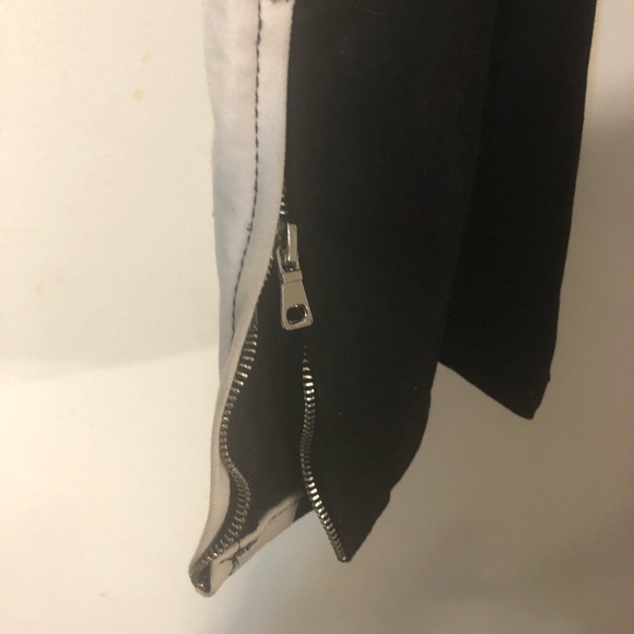 Men’s, FWRD DENIM, black jean with white stripe. - Picture 8 of 8